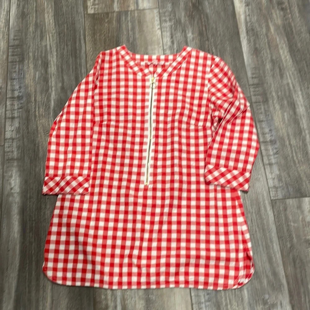 Kayce Hughes Gingham Tunic size 4